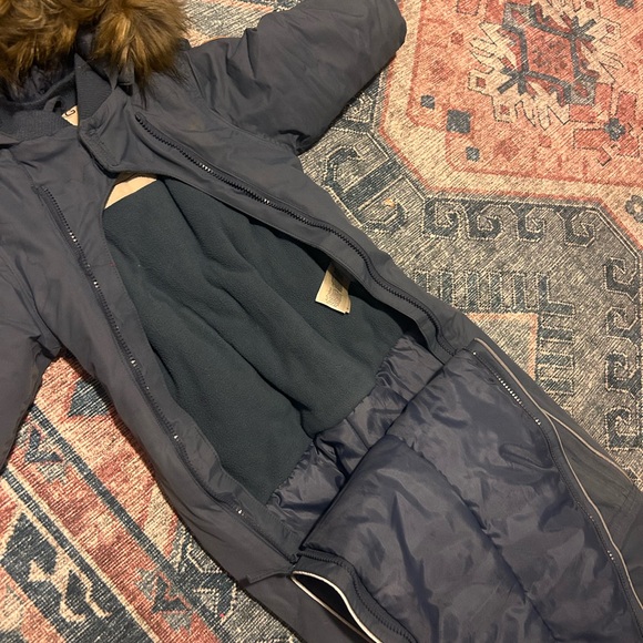 KULING SNOWSUIT size 104, blue, faux fur - Picture 4 of 10